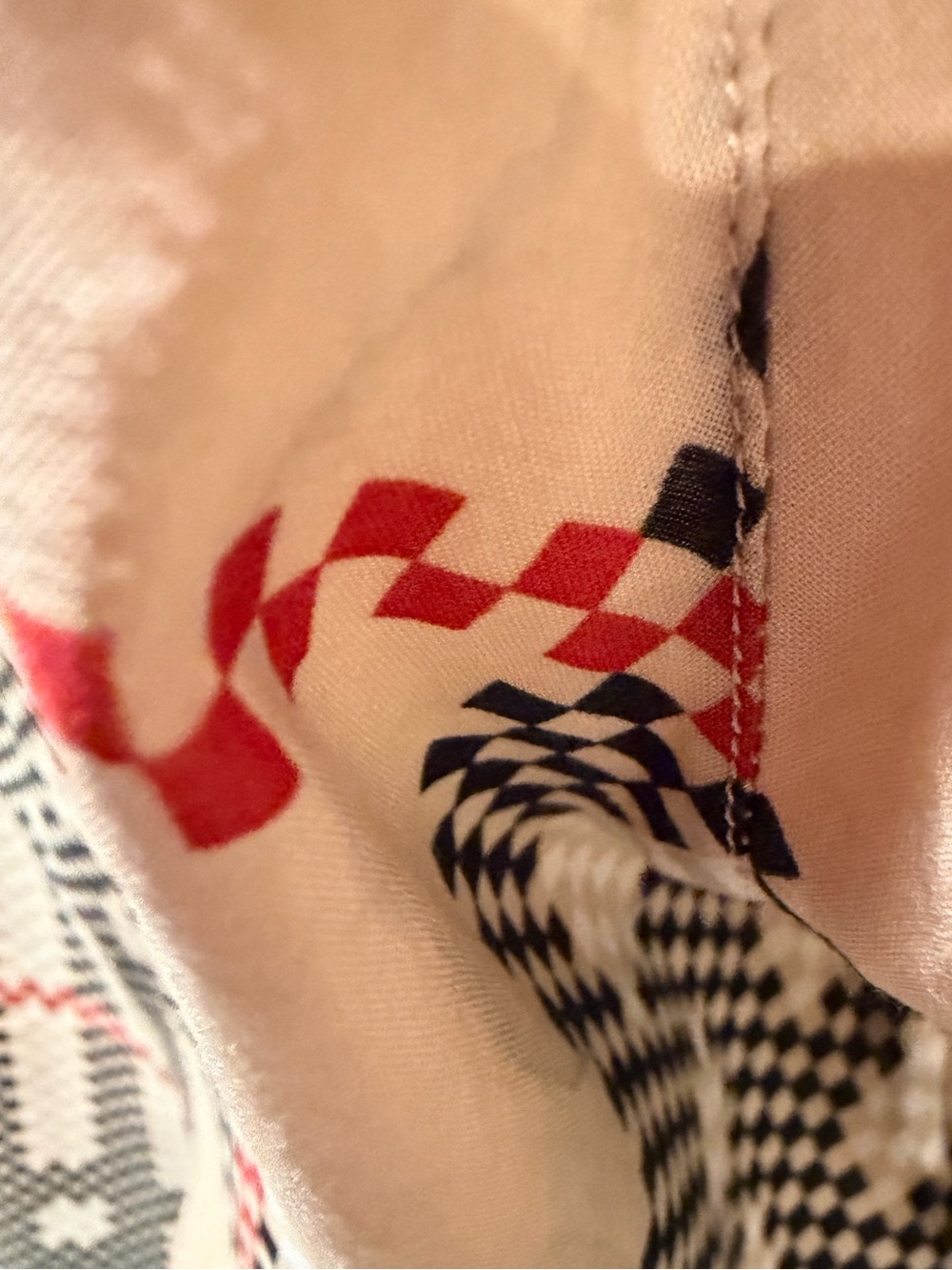 Burberry VTG Sz M Classic Beige Checked Short-Sleeve Button-Up Shirt (0921) - Picture 11 of 11